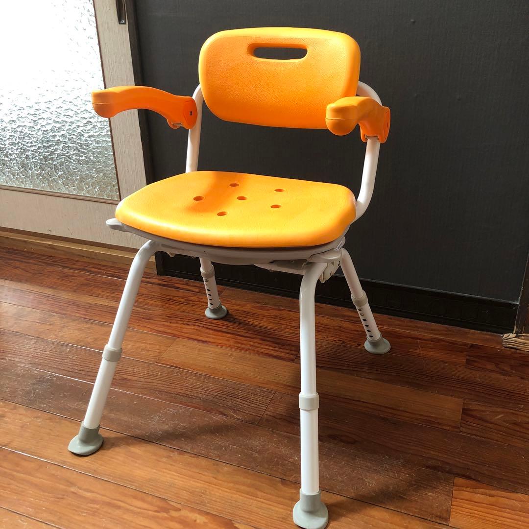 【美品】360°回転します！パナソニック浴室チェア普段使い可！ パナソニックエイジフリー シャワーチェア [ユクリア] ミドルSP 回転