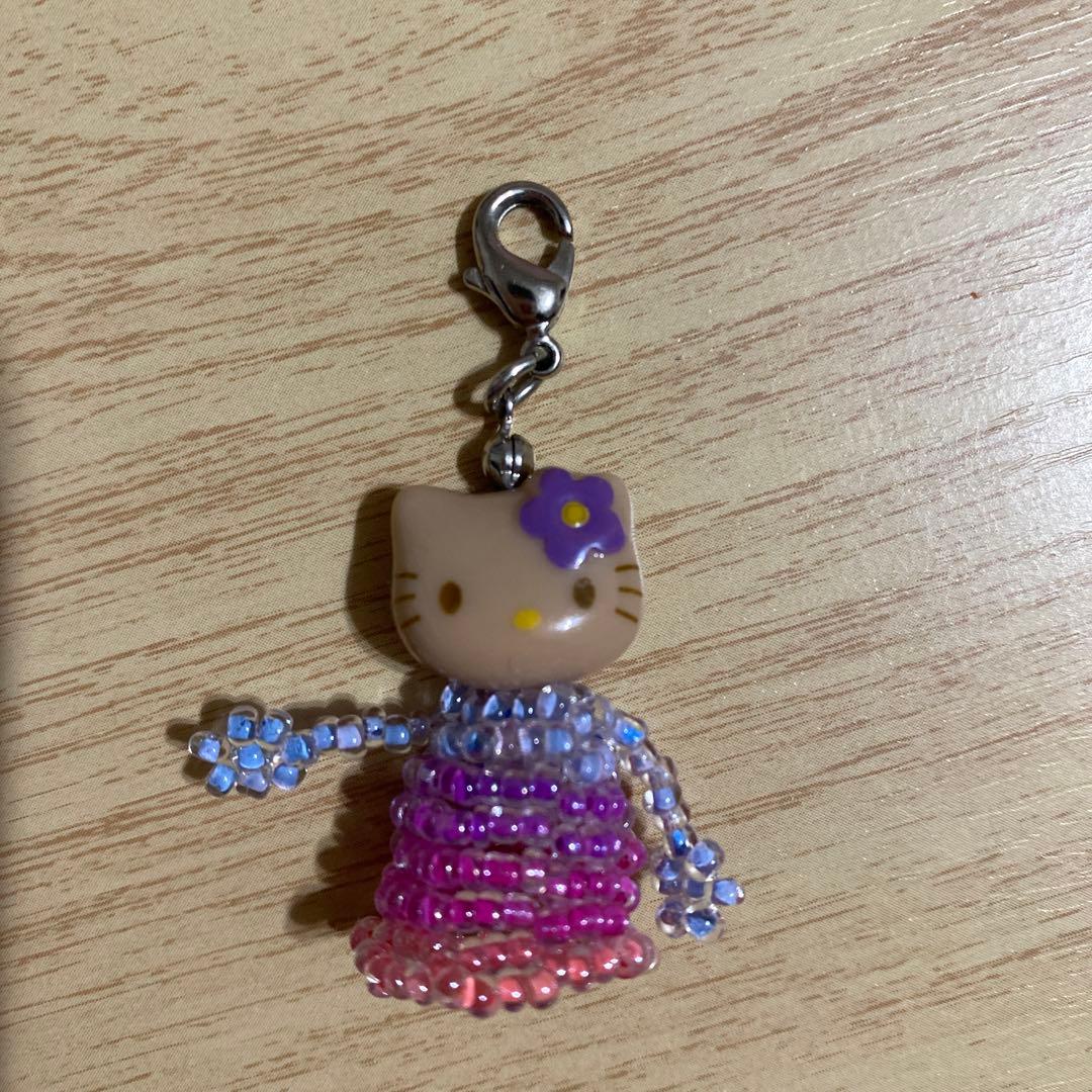 【激レア】ハローキティ　2002年頃　vivitix　ビーズマスコット　日焼け