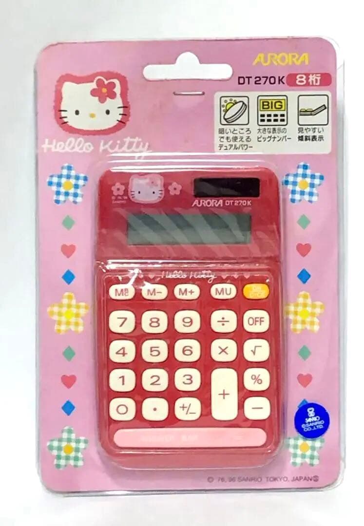 サンリオ ハローキティ レトロ レア 希少 キティちゃん&フラワー 電卓