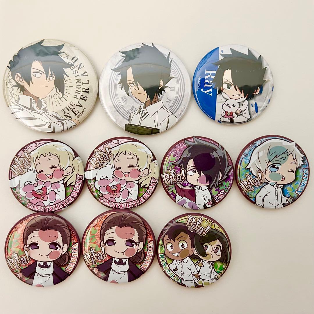 約束のネバーランド 缶バッチ10個セット ノーマン/レイ/イザベラなど