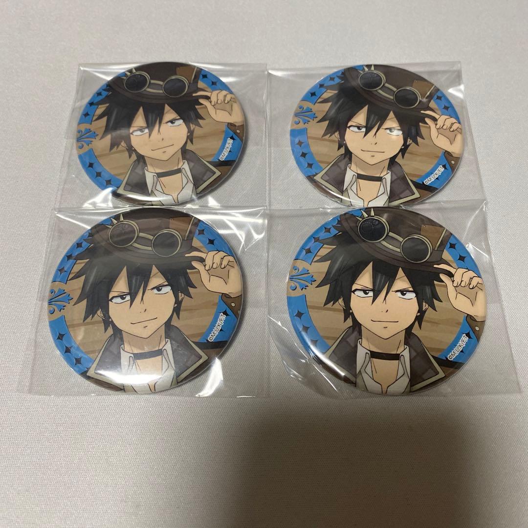 フェアリーテイル プリンセスカフェ 缶バッジ グレイ 4点 - メルカリ