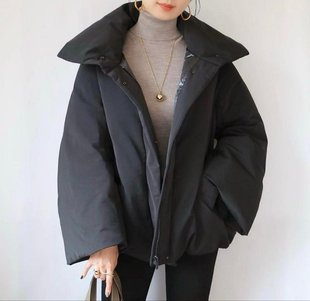 ハイブリッドダウンジャケット ブラック ユニクロ +J ジルサンダー 3XL