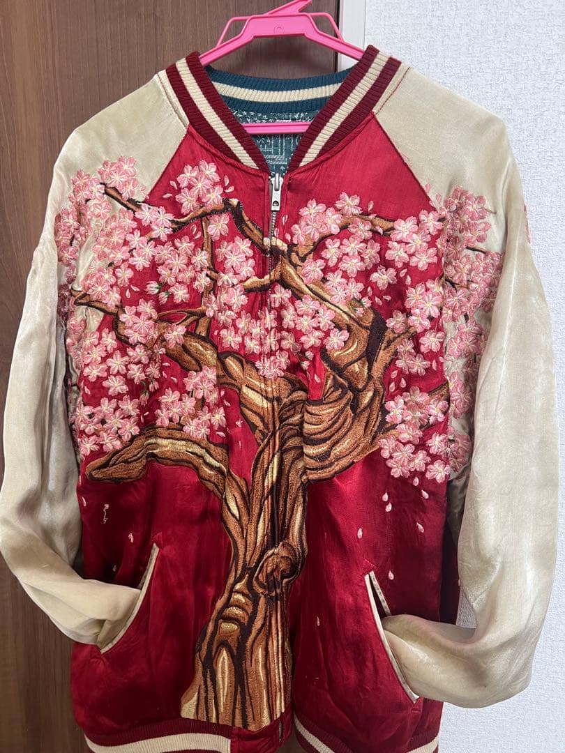 百花繚乱　スカジャン　桜刺繍
