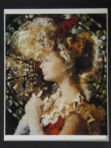 宮永 岳彦、黎、高級希少画集画、版上サイン入 新品額付