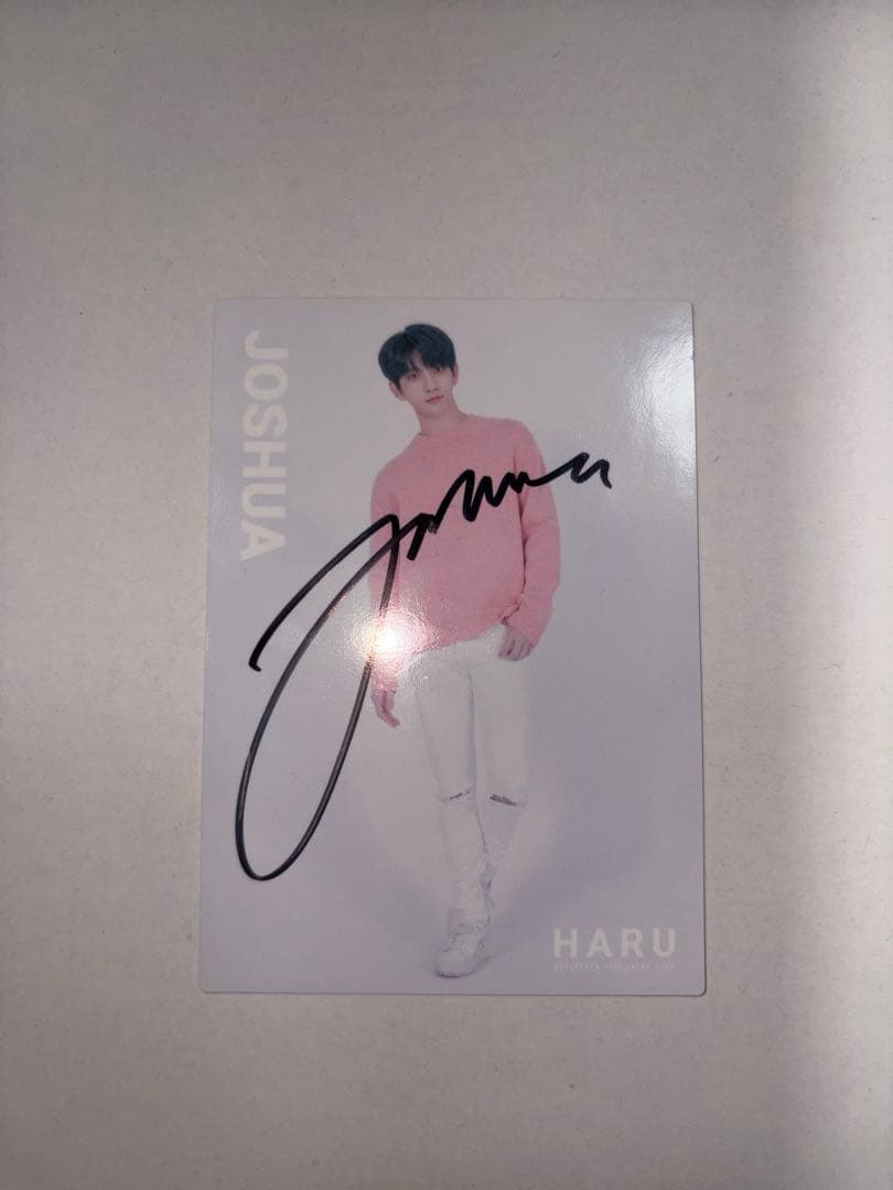 SEVENTEEN ジョシュア 直筆サイン入りトレカ HARU - メルカリ