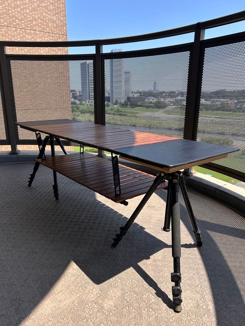 自作ミルポッドテーブル トライポッドテーブル キャンプBGO 中古