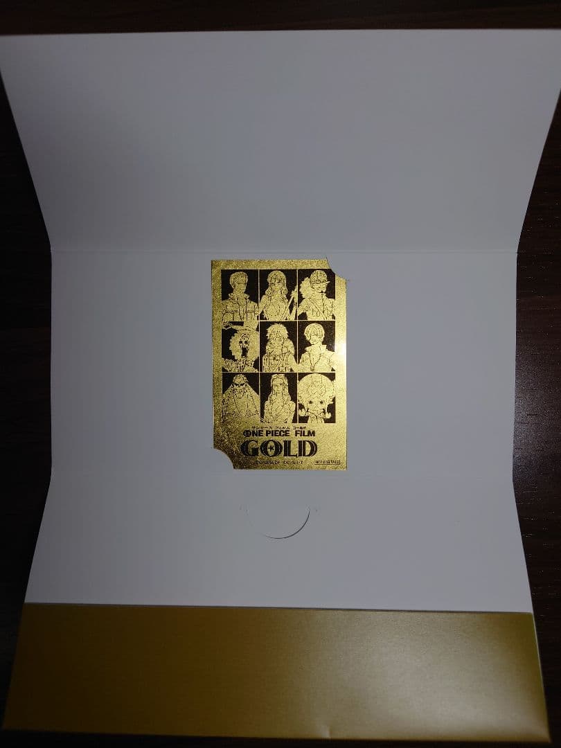 ワンピース 映画 FILM GOLD 麦わらの一味 A賞 金箔カード 非売品