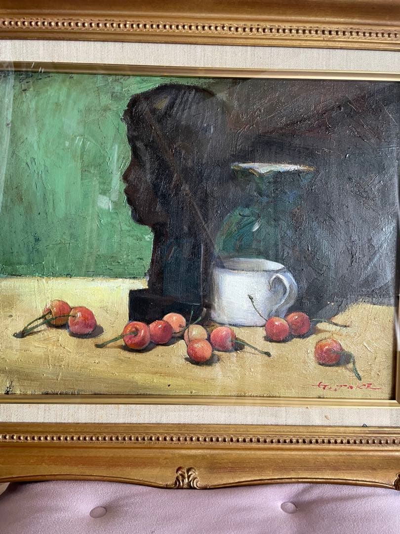 武敏夫　【静物】　油絵