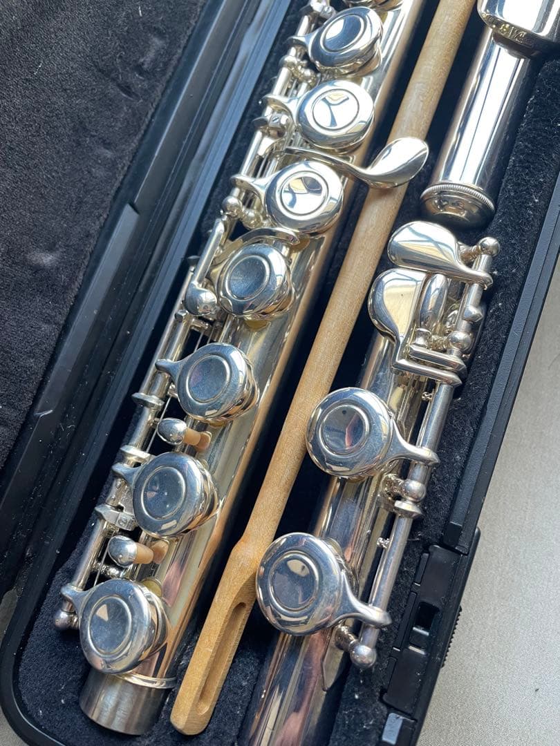 YAMAHA YFL-211 フルート 銀メッキ仕様 ハードケース付き - メルカリ