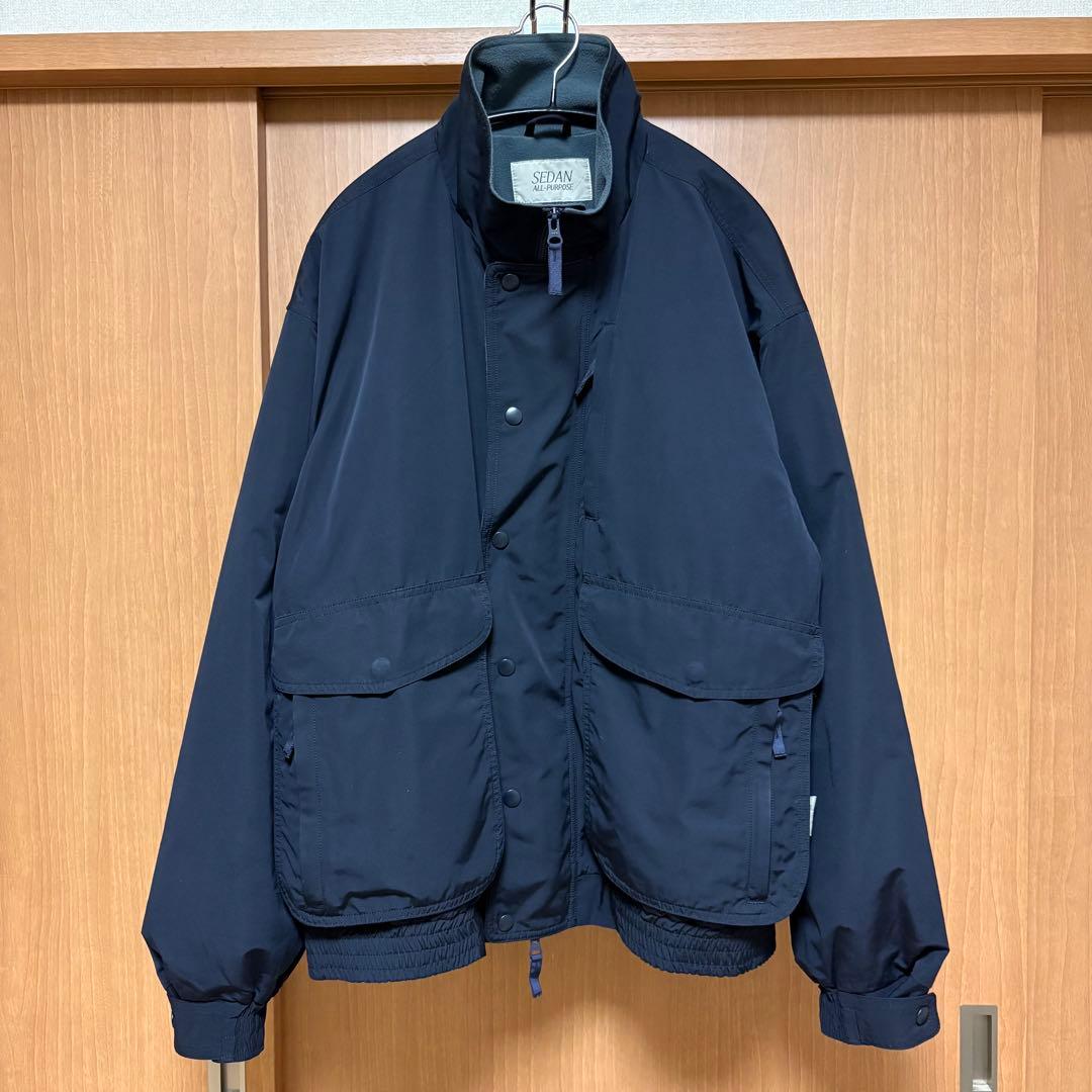 セダンオールパーパス　フリースラインドジャケット　ナイロンジャケット　ネイビー And A（アンドエー）の「SEDAN ALL-PURPOSE セダンオールパーパス