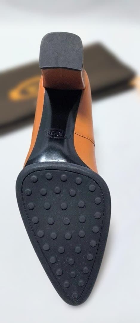 【美品】TOD'S トッズ パンプス キャメルオレンジ 36.5（23.5cm）