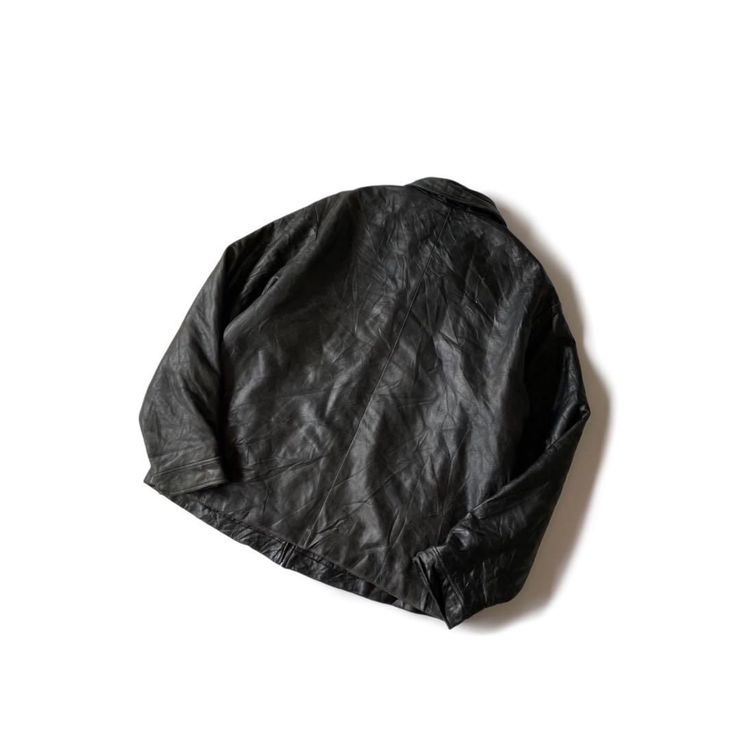 90s OLD GAP レザージャケット ブラック L 本革 オールドギャップ