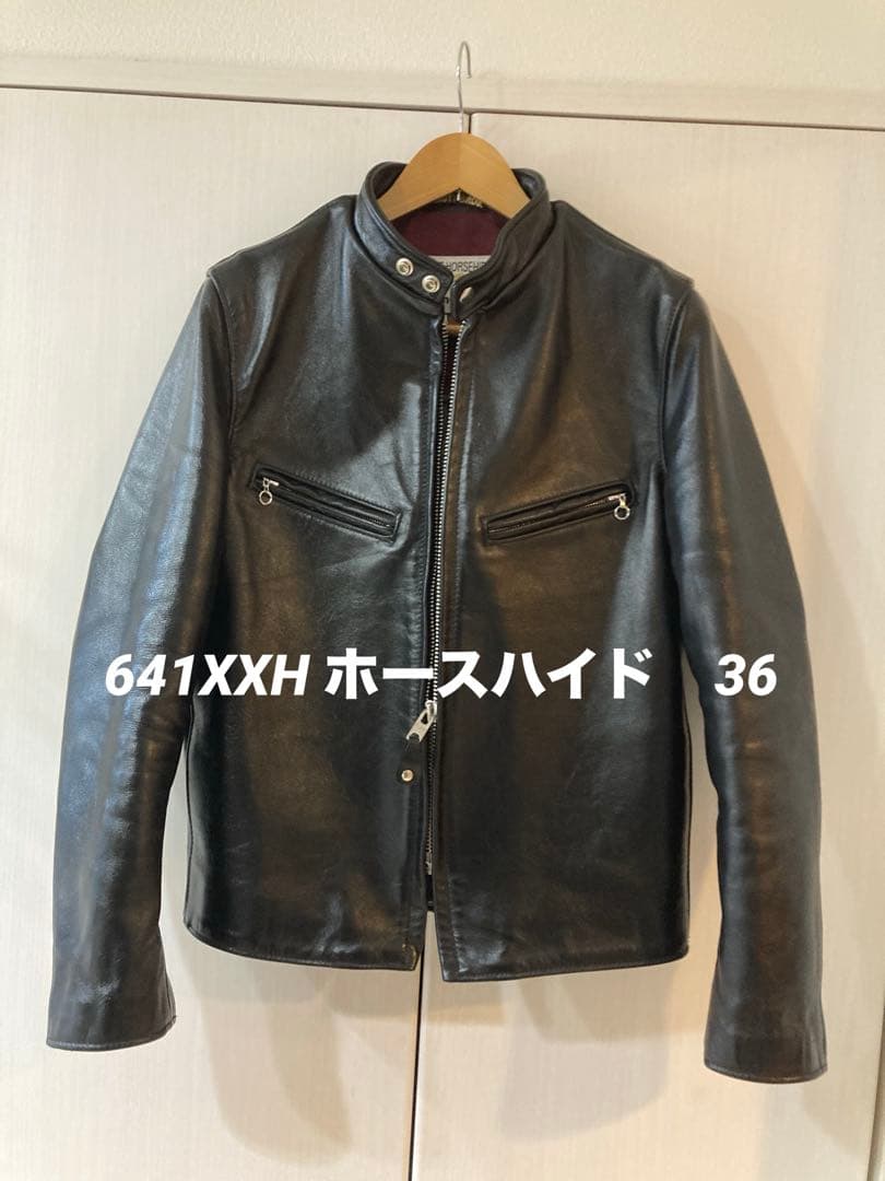 Schott 641XXH 馬革シングルライダース サイズ36 ブラック 楽天市場】【ポイント10倍】Schott ショット シングルライダース 641XX
