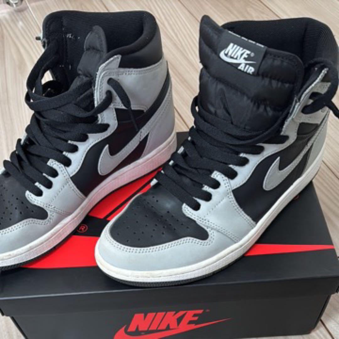 NIKE Air Jordan 1 グレー/ブラック ハイOG \