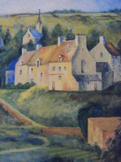 黒木邦彦、【風薫る日】、希少な額装用画集より、新品額装付