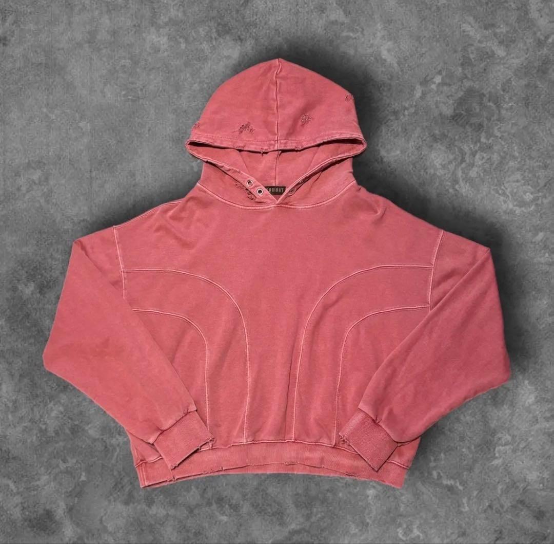 トップス Radiant damage pink Parker