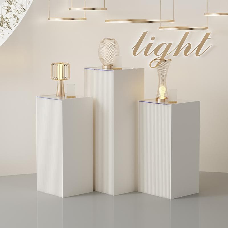 ディスプレイスタンド高さ58㎝長さ30㎝展示台陳列用品 組立不要 展示会イベント