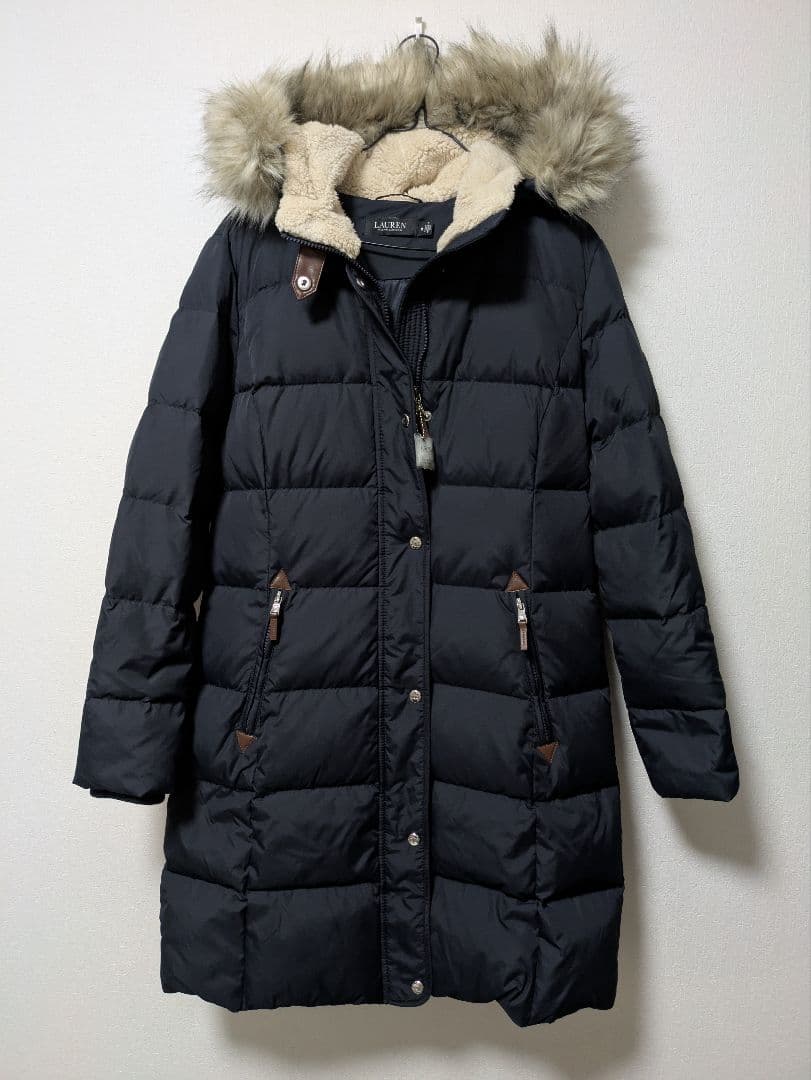 極美品 ローレン　ラルフローレン ロング ダウンコートフード付 LAUREN RALPH LAUREN ローレン ラルフ ローレン/ダウンコート/ロング