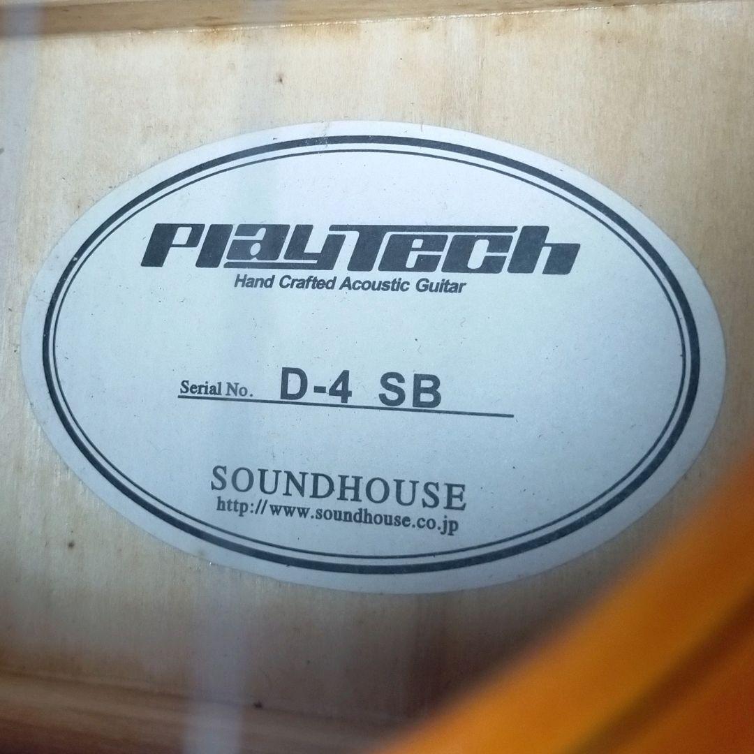 【美品・24H発送】PlayTech D-4 SB アコギ 即演奏OK！