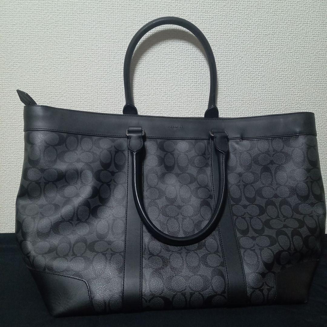 COACH 70853シグネチャービッグサイズトートバッグ ブラック