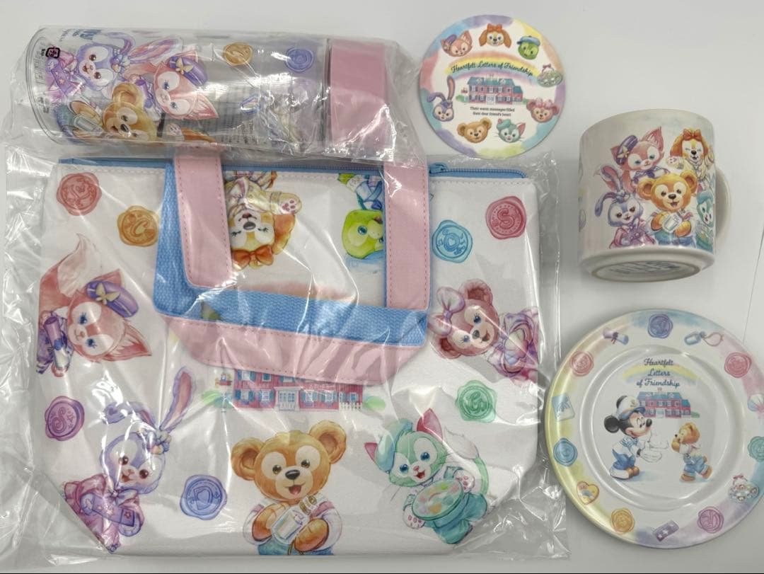 ダッフィー ハートフェルトレターズオブフレンドシップ　　スーベニアセット スーベニアカップ付き！東京ディズニーシー「ダッフィー＆フレンズの