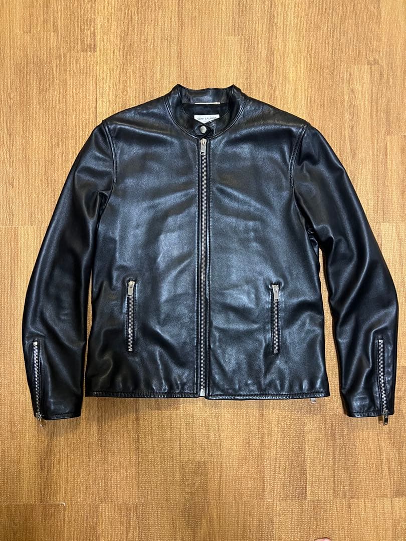 SAINT LAURENTサンローラン キースレーサー レザージャケット 54