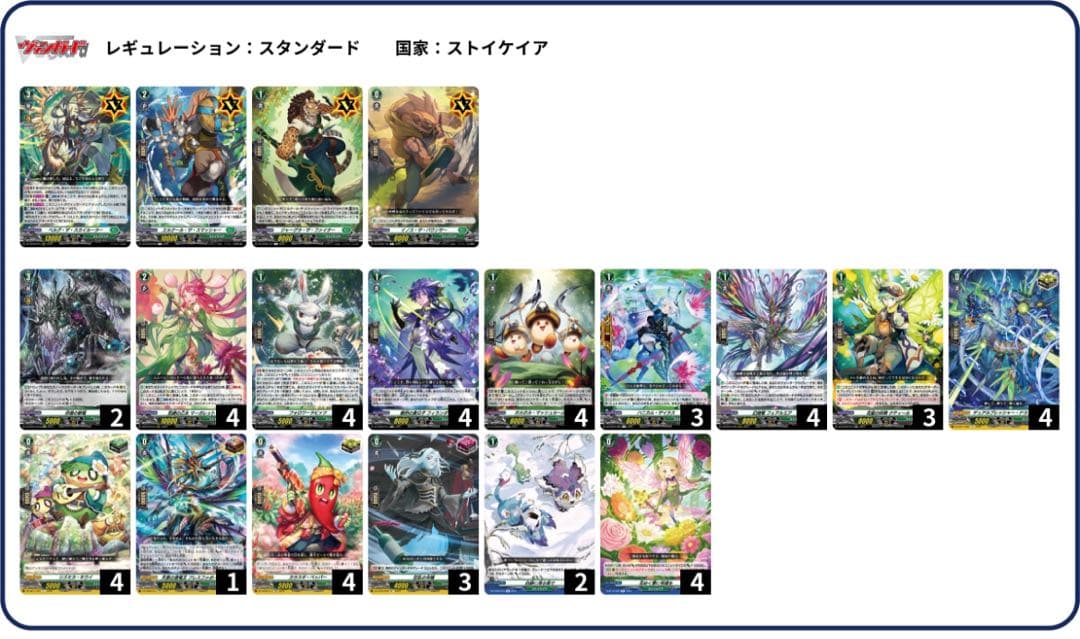 ヴァンガード ストイケイア　スカイルーラー　デッキ