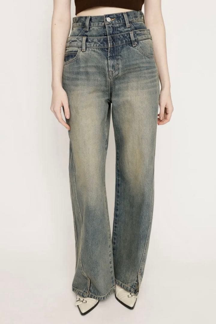 SLY LAYERED STRAIGHT PT-C 【裾上げ4.5cm】