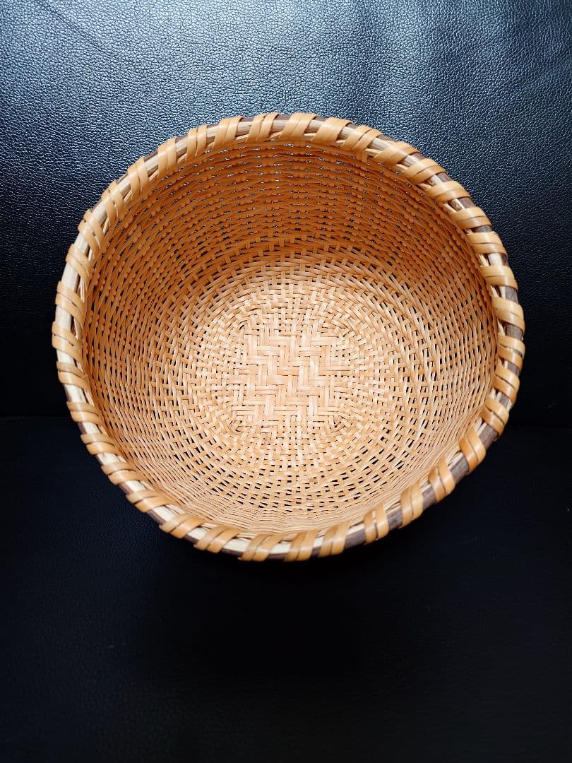 福島県奥会津編み組細工　マタタビ　米研ぎざる　3号