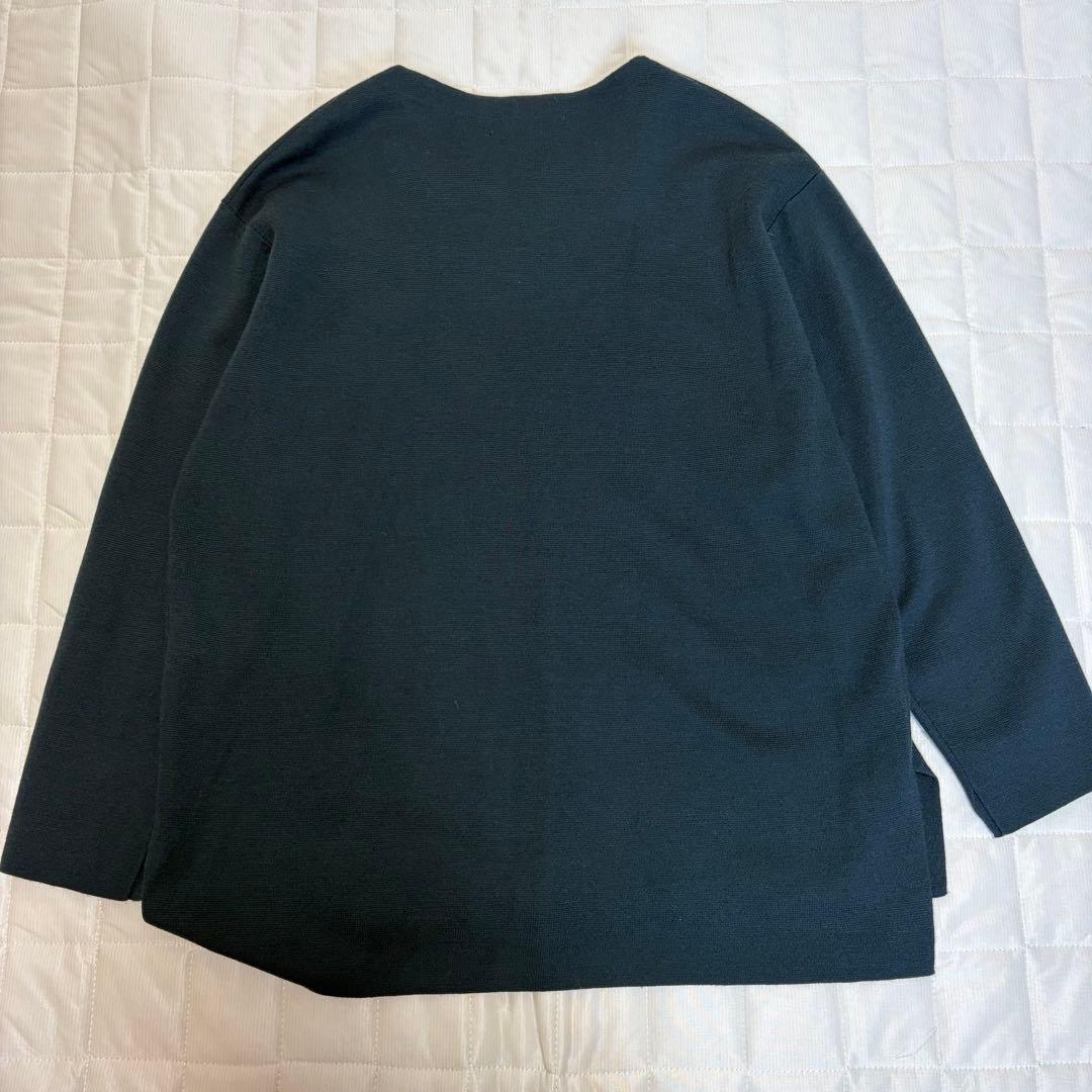 美品 23区 44 ウールブレンド ラインパール プルオーバー 2022年