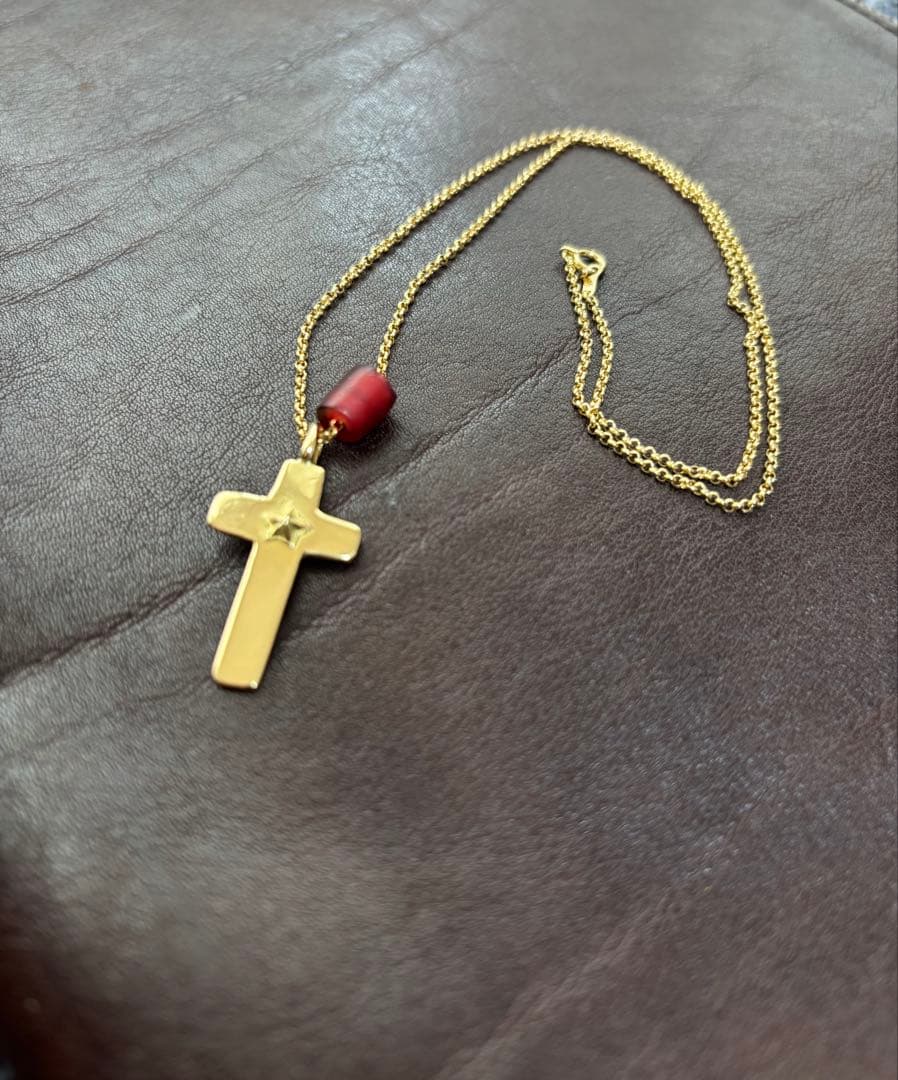 THEBINGOBROTHERS K18クロス　K18チェーン　ビーズ