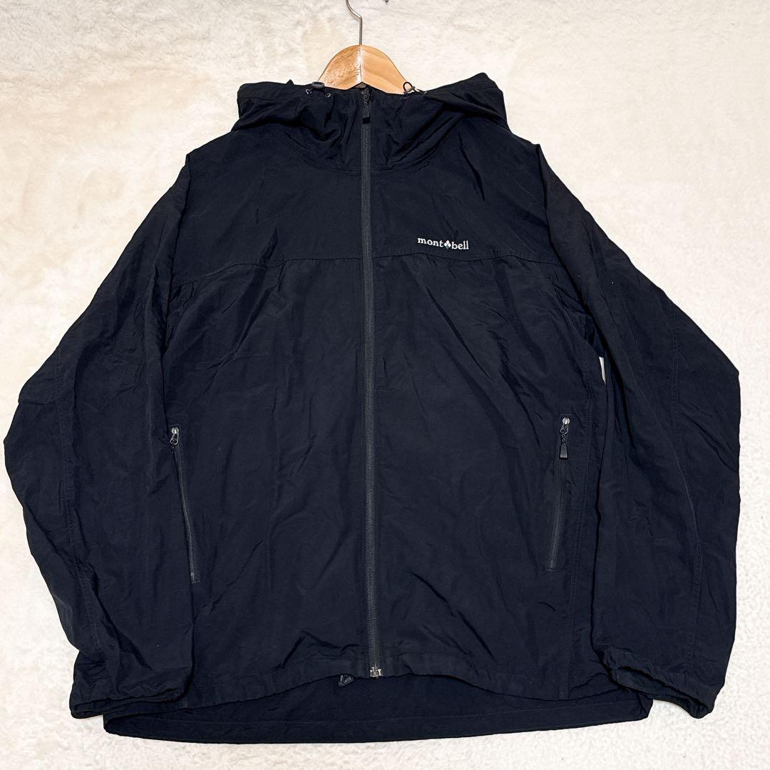 美品✨モンベル O.D.パーカー フーデット ナイロンジャケット L ブラック