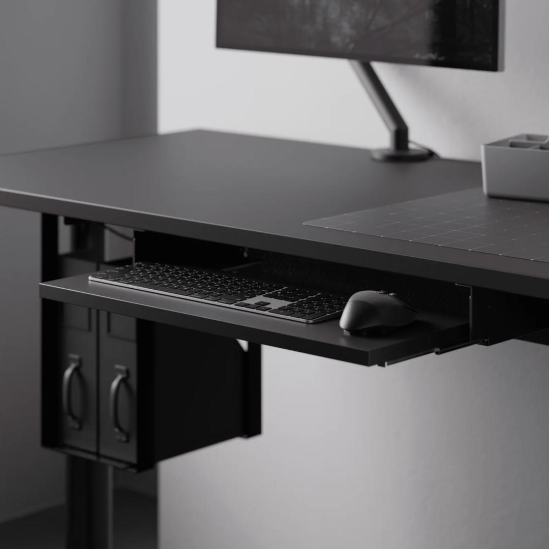 PREDUCTS Keyboard Tray Black 幅60cm オマケ付き Keyboard Tray | PREDUCTS