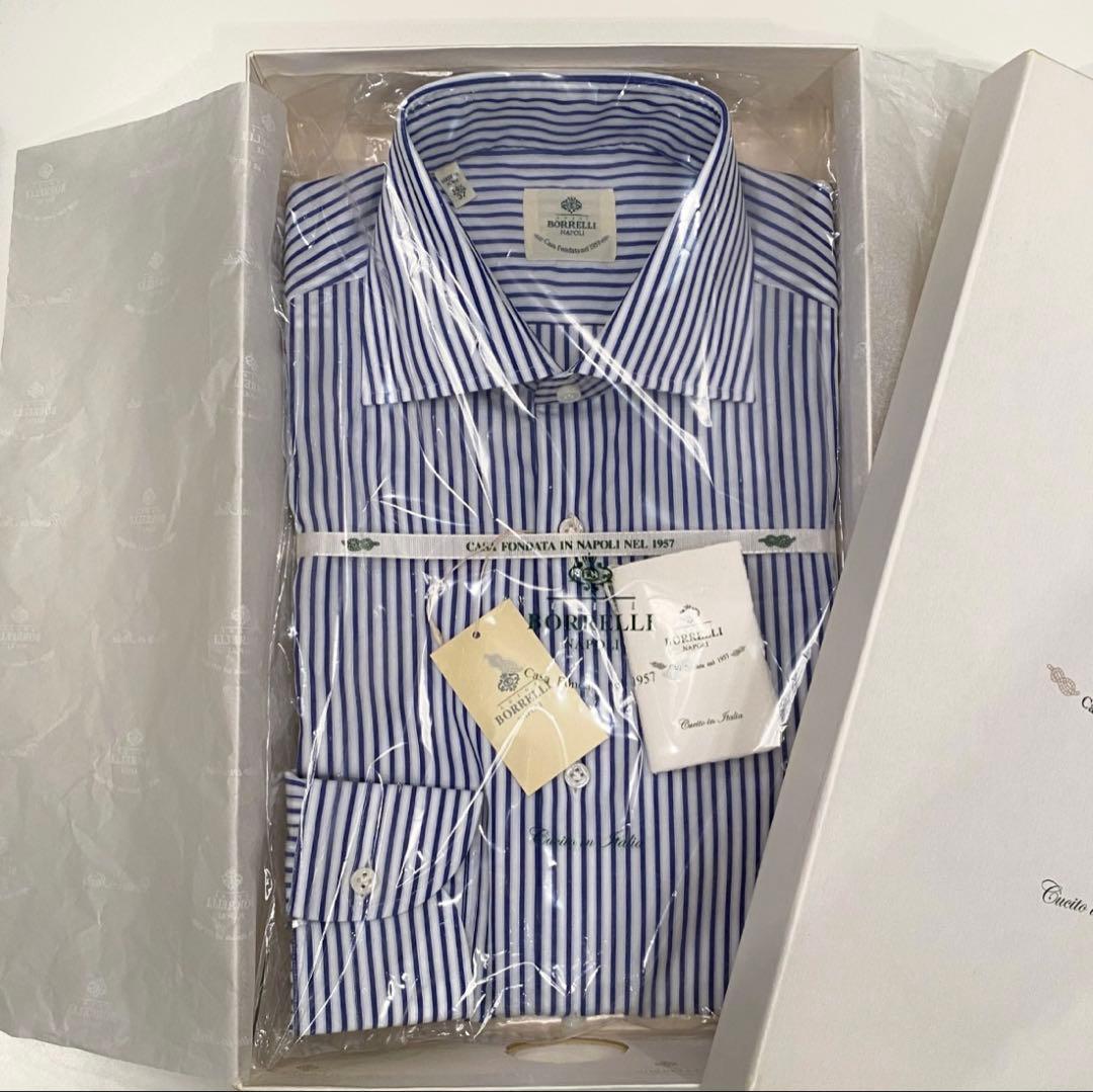 ルイジ・ボレッリ シャツ ルチアーノ37国内正規品LUIGI BORRELLI
