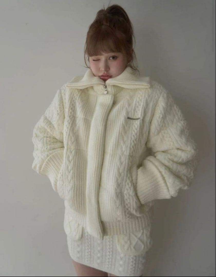 ジャケット・アウター andmary Mary quilting knit jacket skirt