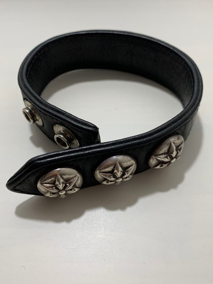 クロムハーツ　スターレザーブレスレット