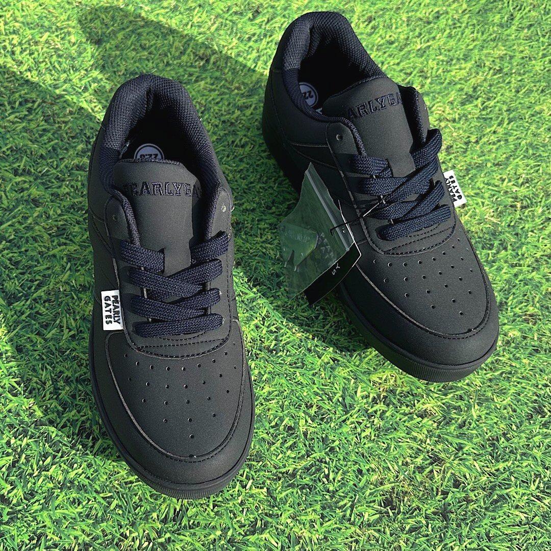 新品正規品 パーリーゲイツ 定価28600円 ゴルフシューズ 紺 25.0cm