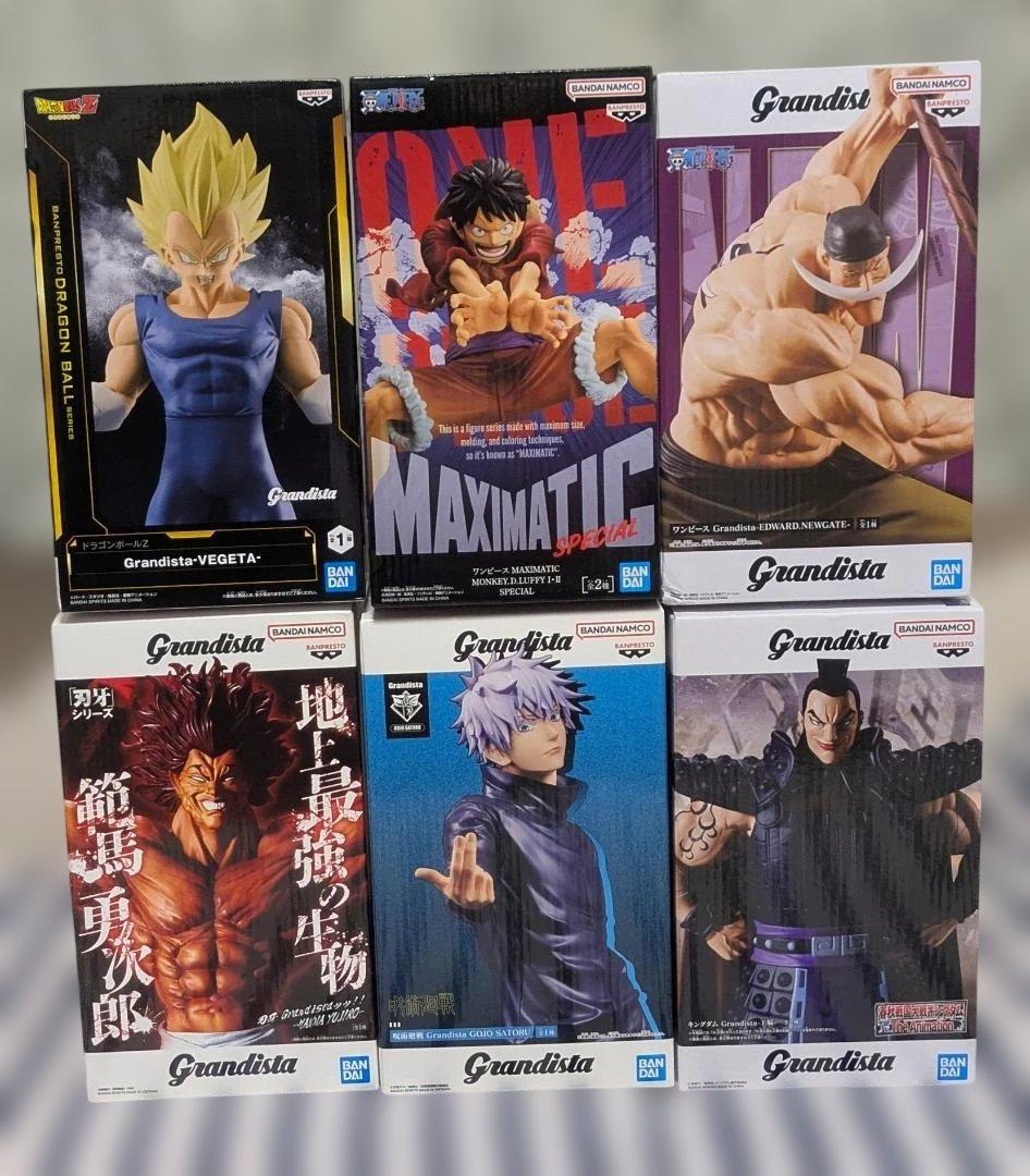 6点まとめ】刃牙 ワンピース 呪術廻戦 キングダム デカ箱 プライズ