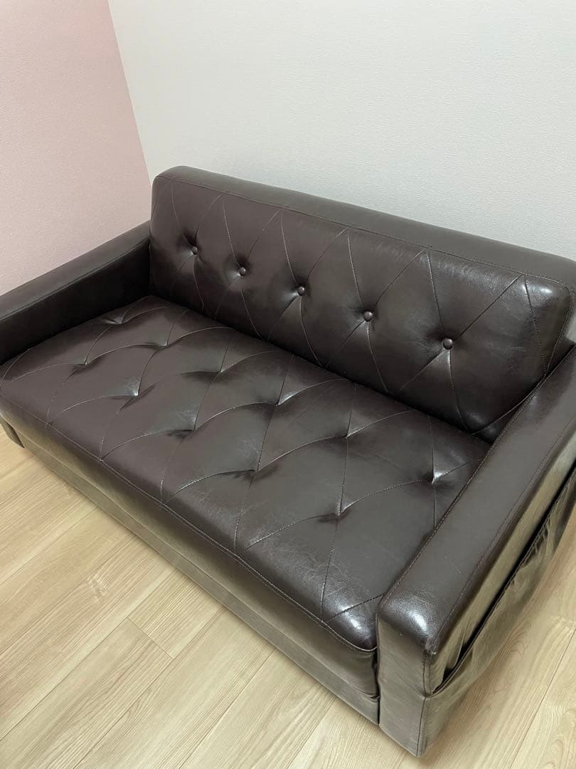 お値下げ！ビーカンパニー レザー調 ソファー
