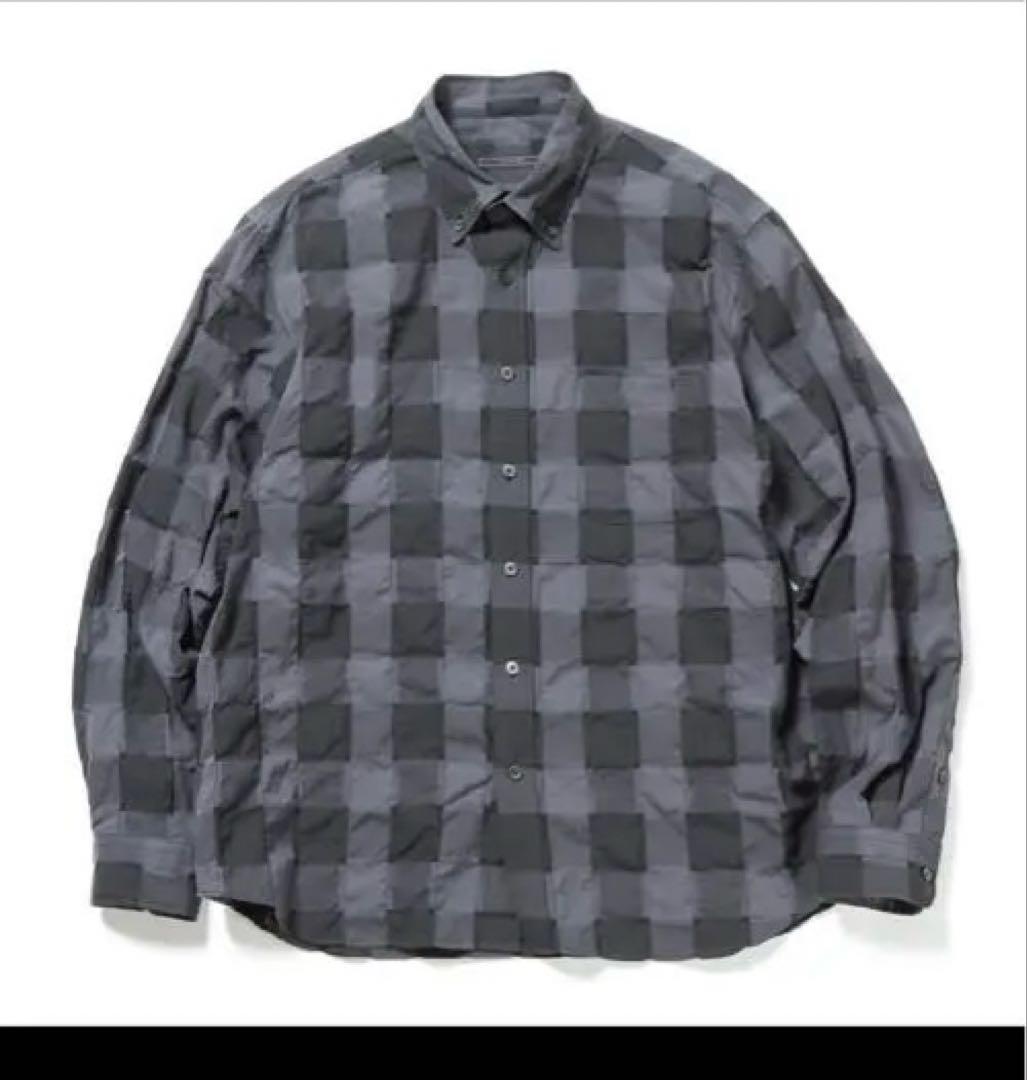 SHEER CHECK B.D SHIRT　【2024S/S】 BLACK