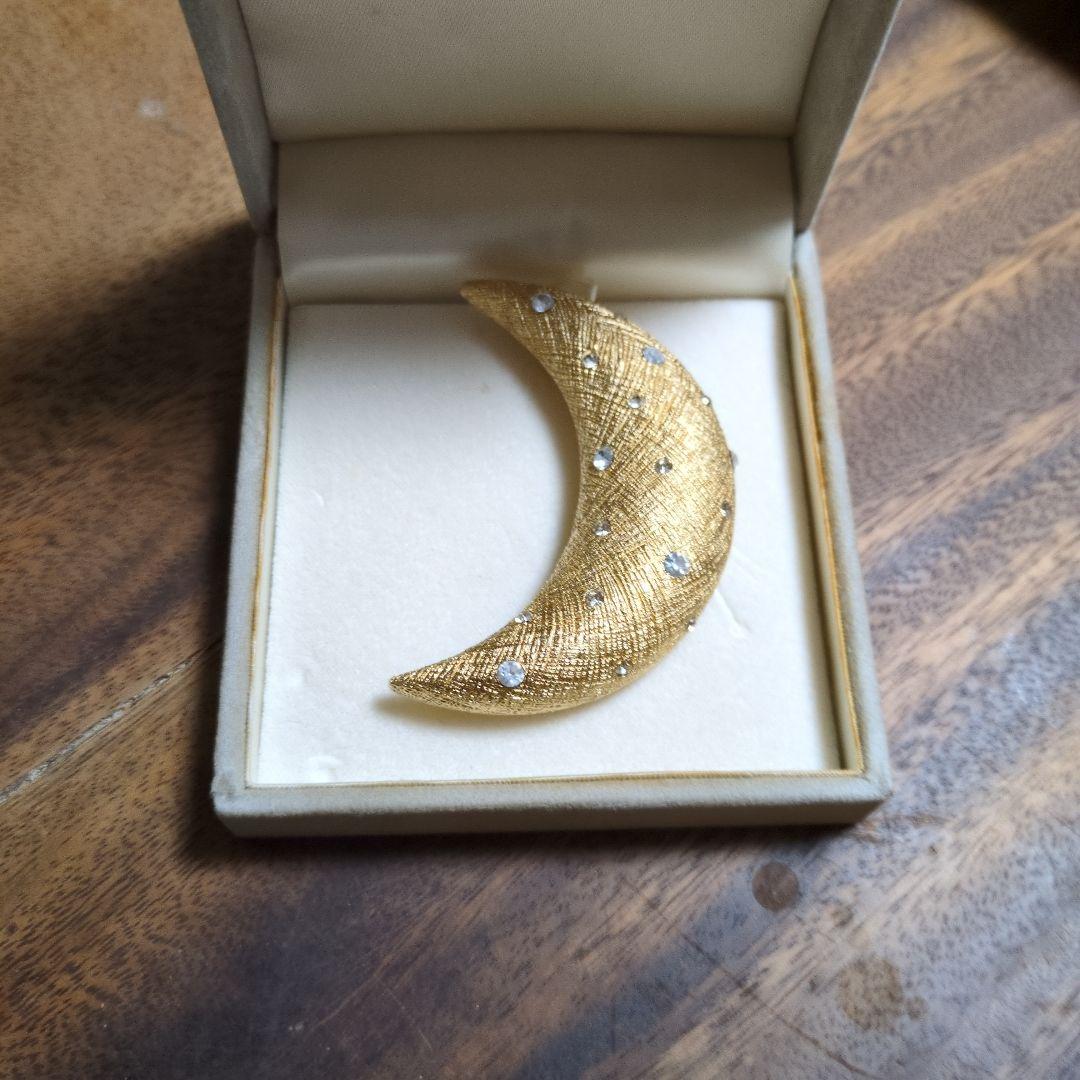 Christian Dior 月型ブローチ