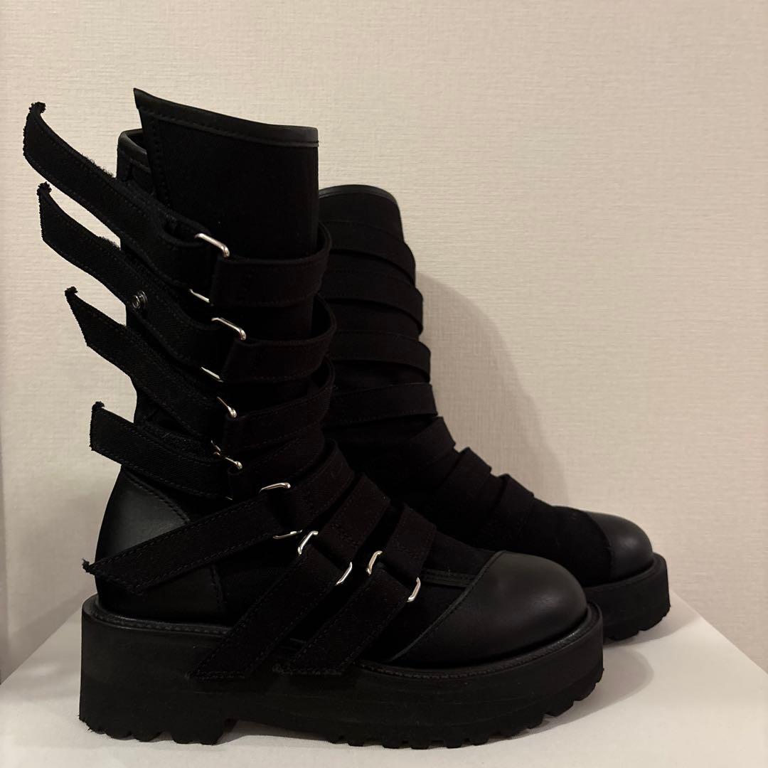 LIMI feuベルト付きブーツ 2025AW LIMI feu × Dr. Martens DOT BUTTON BOOTS(23 Black): LIMI feu｜THE