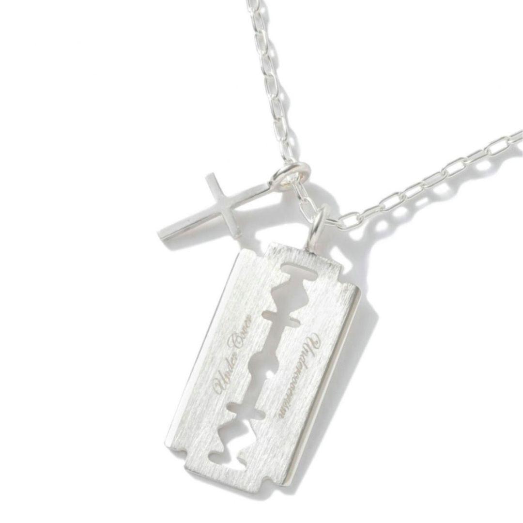 UNDERCOVER シルバーネックレス カミソリ&十字架