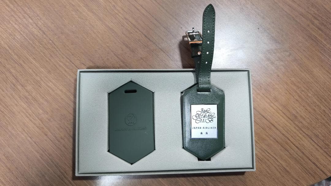 JAL JGC 亀タグ・緑！【新品未使用】箱付き お宝・JAL経営破綻前】【新品・未使用】【緑亀タグ】JGC25万マイル搭乗