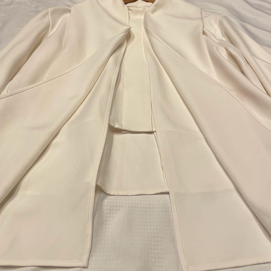 Newans洗濯機可ビックリボンパウダリーブラウス ボウタイ オンワード