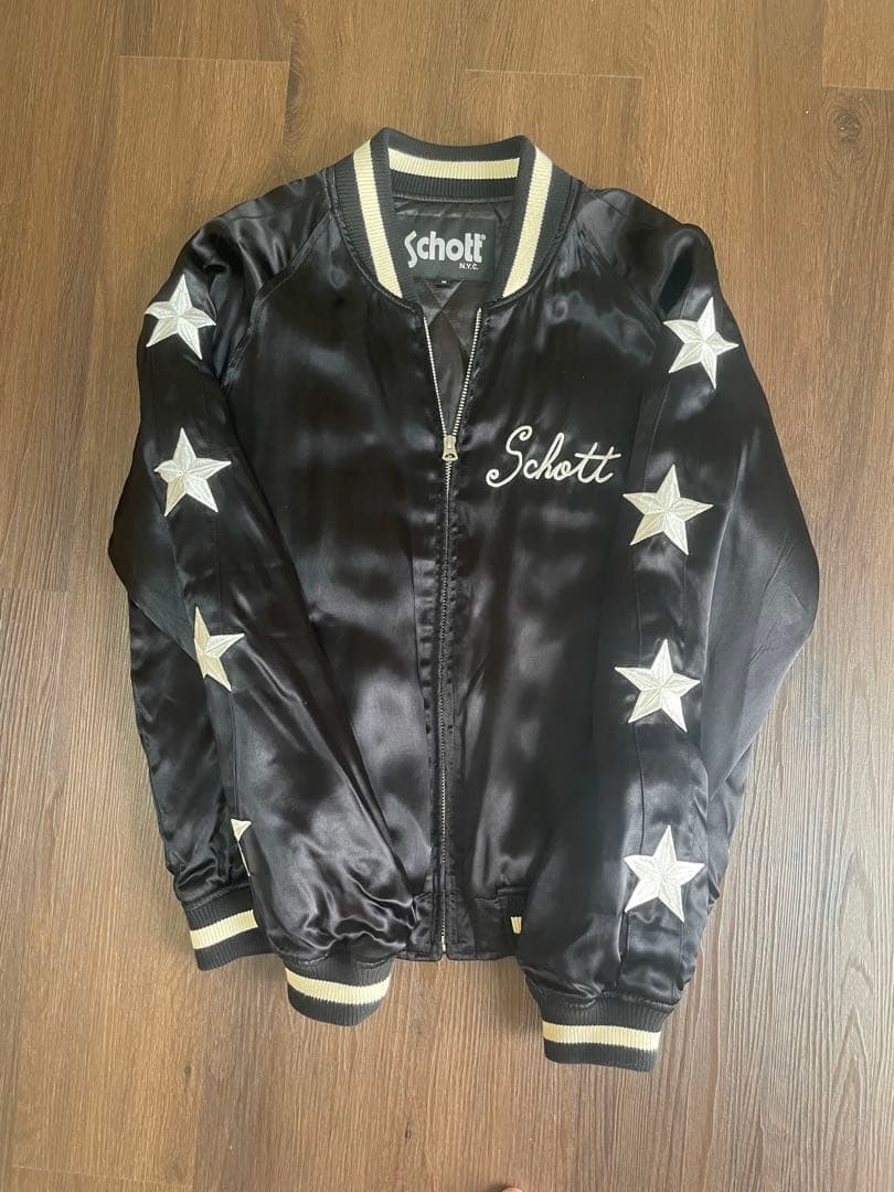 schott ショットスカジャン　Mサイズ 黒地