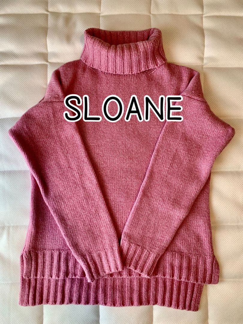 SLOANE タートルネック ニット M ピンク