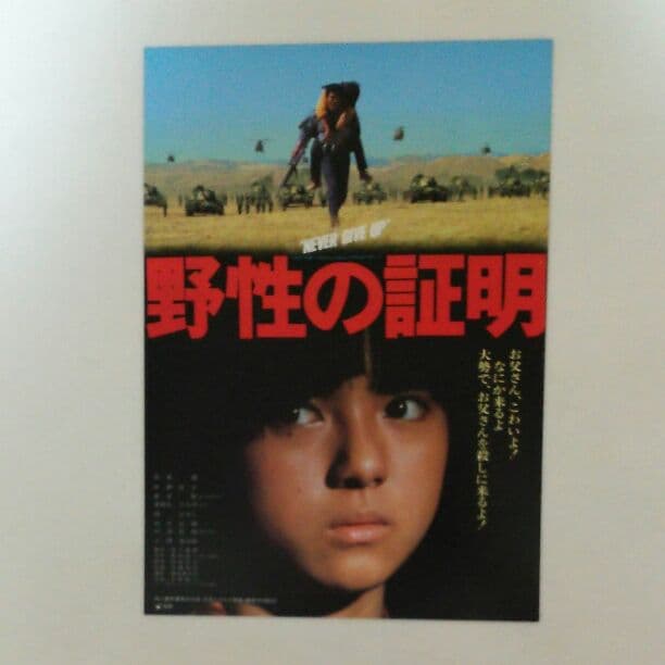 高倉健「野性の証明」Ｂ５サイズチラシ（非売品・新品・当時モノ）② 高倉健さん没後10年。主演作『野性の証明』『君よ憤怒の河を渉れ』が