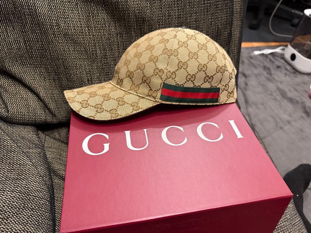 完全正規品GUCCI GGパターン XL 60cm ベースボールキャップ