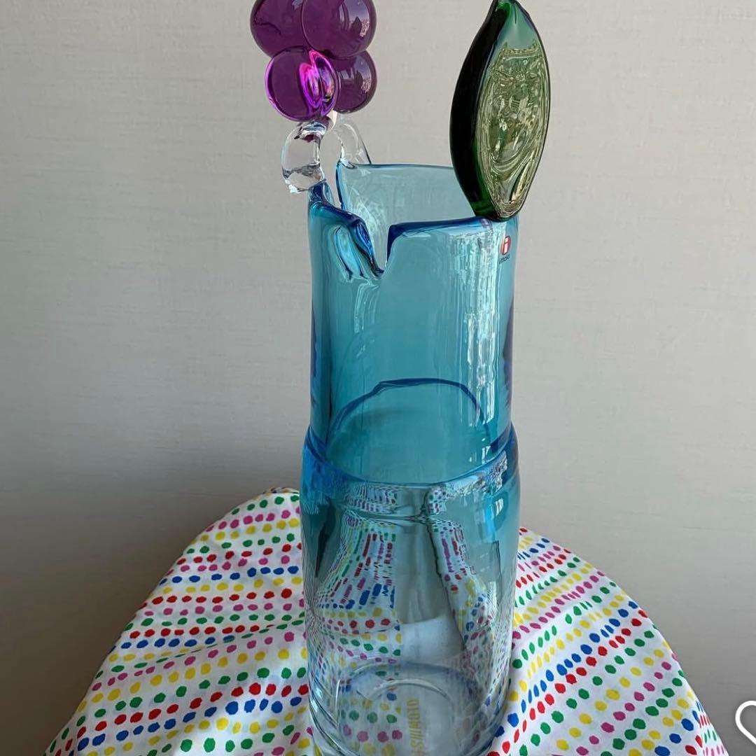 匿名　ポムポム　オイバトイッカPampula vase 290mmスカイブルー